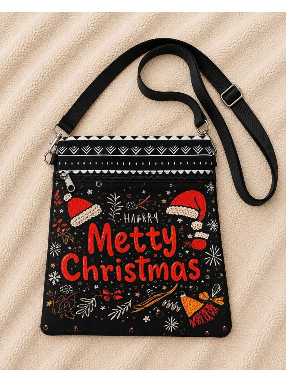 Merry Christmas Crossbody Bag